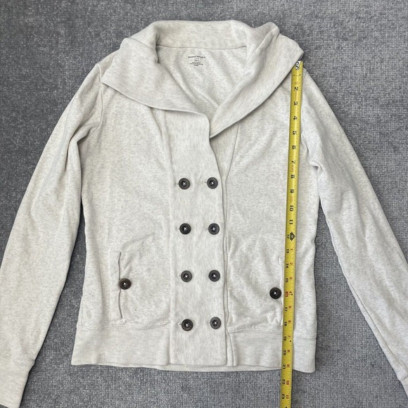 Banana Republic Cardigan Womens Small Beige Button Front Grandpa Casual Preppy - Picture 5 of 6